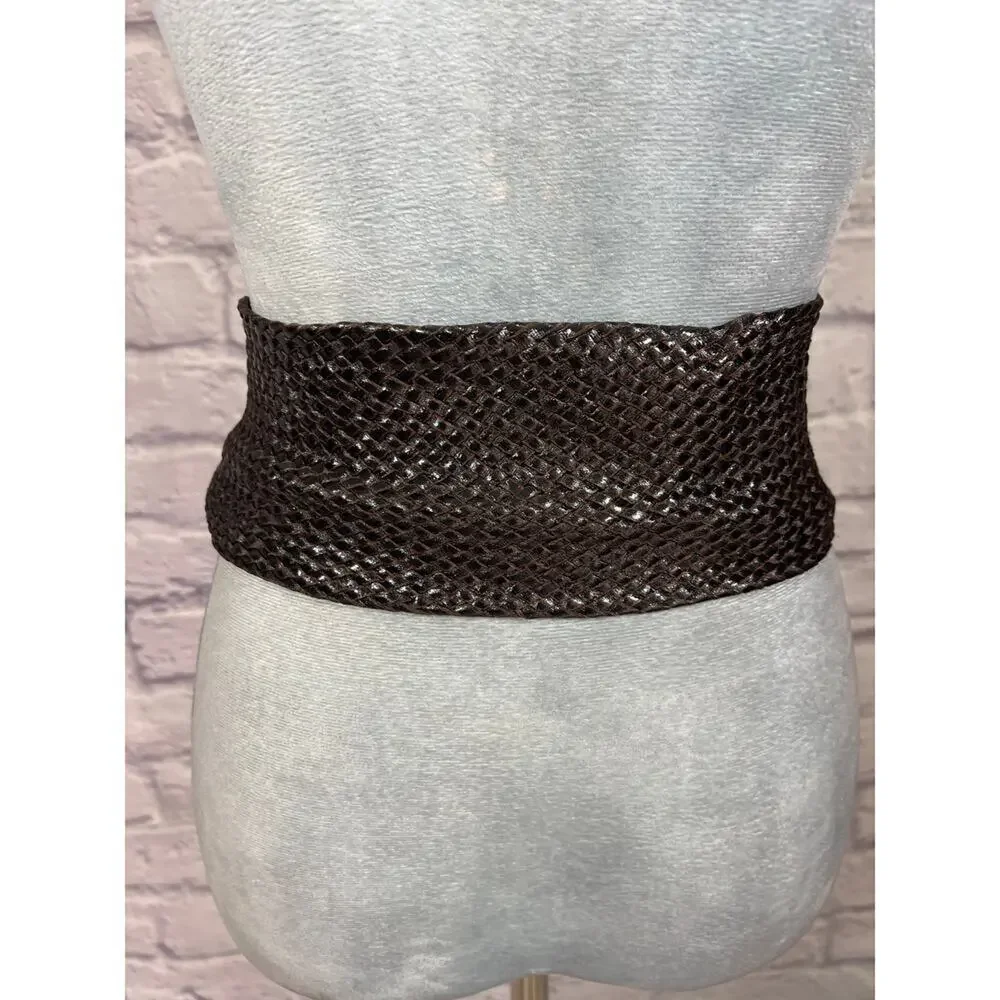 Vintage 80's Style Braided Wide Avant Garde Belt